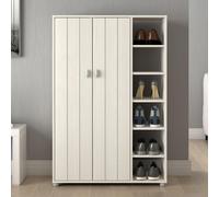 GFW Bideford Tall Shoe Cabinet in White GFW White