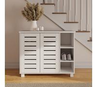 GFW Bodie 2 Door 3 Shelf Shoe Cabinet in White GFW White