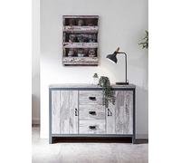 GFW Boston 2 Door 3 Drawer Sideboard Grey