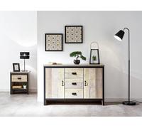 GFW Boston 2 Door 3 Drawer Sideboard - Natural