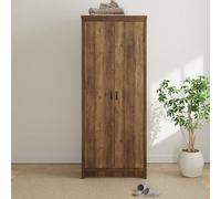 GFW Boston 2 Door Knotty Oak Wardrobe - Brown - Wilko