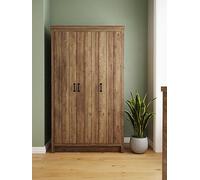 Gfw Boston 3 Door Wardrobe Oak