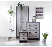 Boston 3 Piece Bedroom Furniture Set, Grey