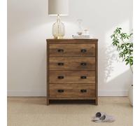 Gfw Boston 4 Drawer Chest Of Drawers Knotty Oak, Brown