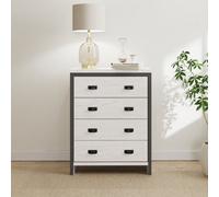 GFW Boston 4 Drawer Chest White, White
