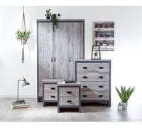 Boston 4 Piece Bedroom Furniture Set, Grey