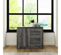 GFW Canyon 1 Door 3 Drawer Multi Unit - Grey