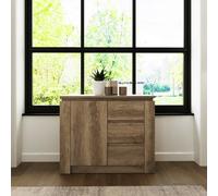 GFW Canyon 1 Door 3 Drawer Sideboard - Natural