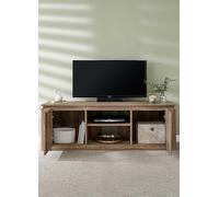 GFW Canyon 3D Oak Effect TV Unit Grey Oak
