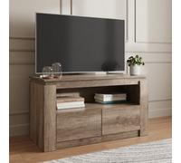 GFW Canyon Oak 2 Drawer Tv Unit, Brown
