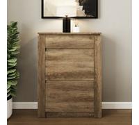 GFW Canyon Oak Shoe Cabinet in Light Oak GFW Light Oak