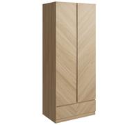 GFW Catania 2 Door 1 Drawer Wardrobe - Oak