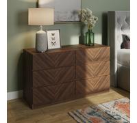 GFW Catania 3+3 Drawer Chest in Walnut GFW Walnut