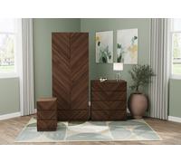 GFW Catania 3 Piece Bedroom Set in Walnut GFW Walnut