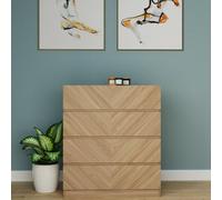 Gfw Catania 4 Drawer Chest Euro Oak