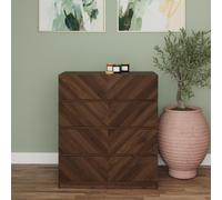 Catania 4 Drawer Chest - Royal Walnut