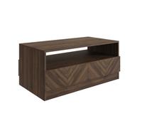 GFW Catania 2 Drawer Royal Walnut Coffee Table - Size: 52 x 94 x 41cm - Brown - Wilko