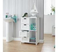 GFW Colonial 1 Door 4 Drawer Multi Unit - White