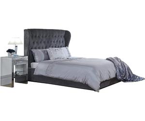 GFW Dakota Lift Up Ottoman Bed 150CM 5ft King Pewter Grey