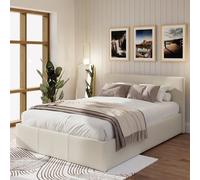 GFW End Lift Double Ottoman Bed Frame - Natural