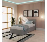 GFW Single Silver End Lift Ottoman Bed - Grey - Wilko