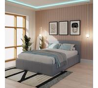 GFW End Lift Small Double Ottoman Bed with Mattress - Grey