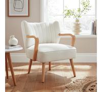 GFW Enzo Teddy Accent Chair Cream, Cream