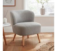 Gfw Evie Boucle Teddy Accent Chair Grey