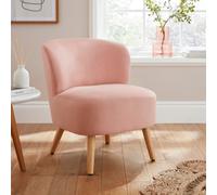Gfw Evie Velvet Accent Chair Blush Pink