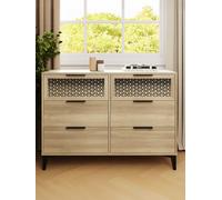 GFW Ezra 3+3 Drawer Chest Oak, Brown