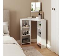 GFW Frances Corner Dressing Table White GFW White