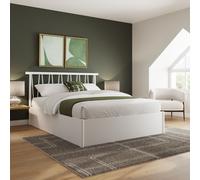 GFW Fusum Spindle Ottoman Bed in White | Size: Double GFW White Double