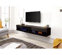 Galicia 150cm Led Wall Tv Unit Black