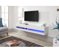 Gfw Galicia 150Cm Wall Tv Unit With Led White