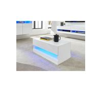 Galicia LED Coffee Table TV storage Shelf High Gloss Table Living Bedroom