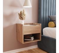 GFW Harmony 3 Drawers Set of 2 Bedside Table - Oak