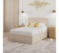 GFW Hollywood Ottoman Storage Bed in Natural | Size: King GFW Natural King