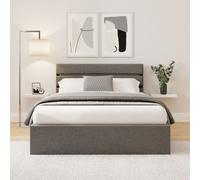 GFW Hudson End Lift Ottoman Bed in Grey | Size: Small Double GFW Grey Small Double