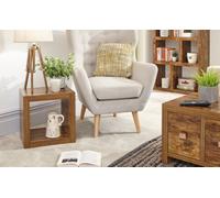 GFW Jakarta Cube Side Table in Brown GFW Brown