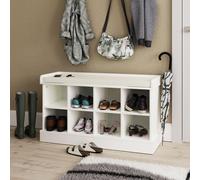 Kempton Shoe Bench - White