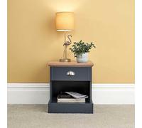 GFW Kendal 1 Drawer Bedside Cabinet Grey