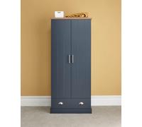 GFW Kendal 2 Door 1 Drawer Wardrobe