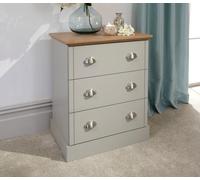 Kendal 3 Drawer Chest GFW Grey One Size