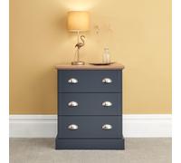 GFW Kendal 3 Drawer Chest in Blue GFW Blue