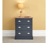 Gfw Kendal 3 Drawer Chest Slate Blue