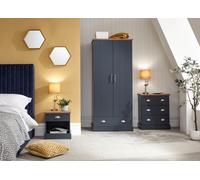 GFW Kendal 3 Piece Bedroom Set in Dark Blue GFW Dark Blue