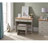 GFW Kendal Dressing Table with Stool in Grey GFW Grey
