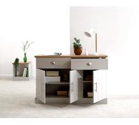 Kendal 3 Door 2 Drawer Large Sideboard in Grey