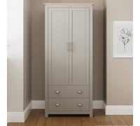 Gfw Lancaster 2 Door 2 Drawer Wardrobe Grey