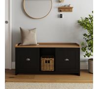 Gfw Lancaster 2 Door Shoe Bench Black